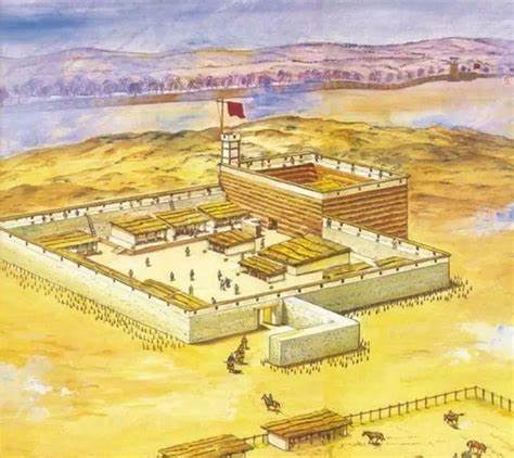 甲渠候官遗址复原图(图源:网络)