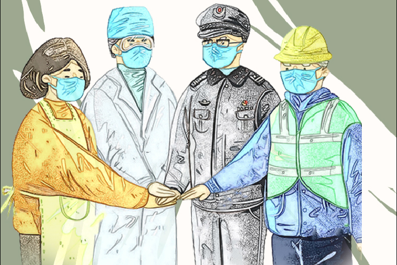 手绘长图|凯发k8战“疫”故事，“硬核”之下的温情